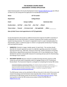 Assessment Stipend Application