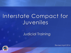 Judicial Training - Interstate Commission for Juveniles