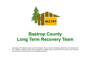 bastrop county long term recovery team fact sheet the bastrop