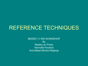 reference techniques