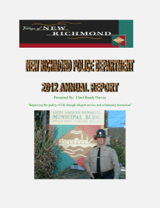 2013 Annual Report - New Richmond Police