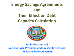 Energy Savings Agreements and Their Effect on Debt