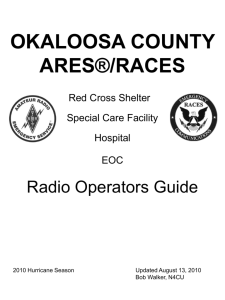 ARES/RACES Radio Operators Guide