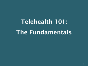 Telehealth 101: the fundamentals