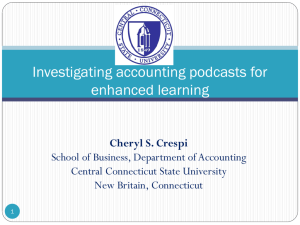 Investigating accounting podcasts for enhanced learning