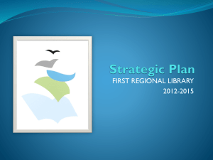 Strategic Plan - First Regional Library