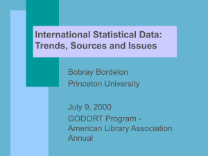 International Statistical Data