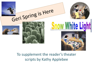 Snow White Light Geri Spring is Here