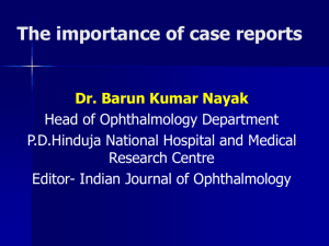 The importance of case reports