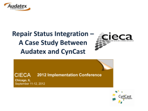 Repair Status Integration – A Case Study Between Audatex and