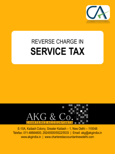 service tax - Chartered Accountant New Delhi