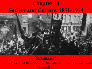 Chapter 15 Society and Culture, 1871-1914
