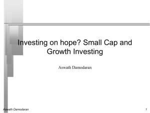 Growth Investing - NYU Stern School of Business