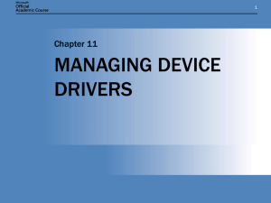managing device drivers - Academic Computer Center