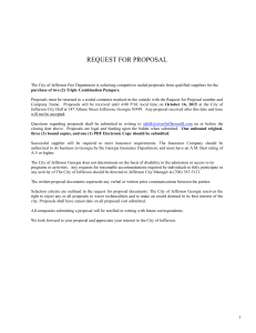 Request for Proposal from qualified suppliers for the purchase of two