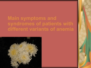 Anemia, caused by chronic diseases