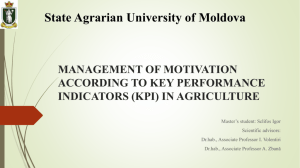 Management of motivation according to Key Performance