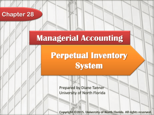 Perpetual Inventory Systems - University of North Florida