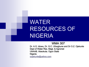 WMA 307 - The Federal University of Agriculture, Abeokuta