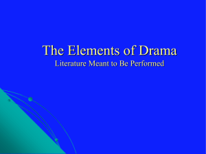 Elements of Drama Notes Powerpoint