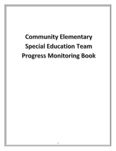 Aimsweb Progress Monitoring Times for - Tri