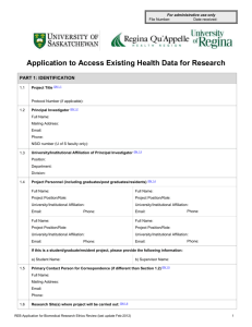 Biomedical Application for Access to Existing