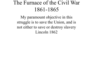 The Furnace of the Civil War 1861-1865