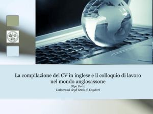 Curriculum Vitae - I blog di Unica - Università degli studi di Cagliari.