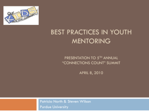 best practices in youth mentoring