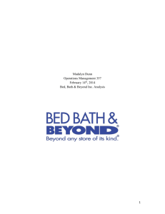 Bed, Bath & Beyond Inc. Analysis
