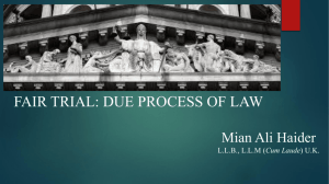 Fair Trial & Due Process