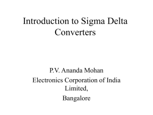 Introduction to Sigma Delta Converters - IEEE
