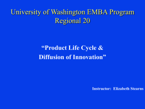 Product Life Cycle (PLC) - University of Washington