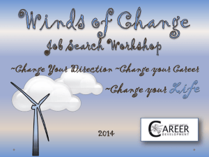 2014 Winds of Change Job Search Workshop