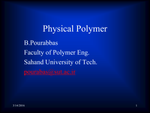 Physical Polymer Chemistry