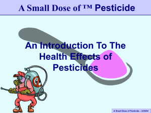 Pesticides - University of Miami