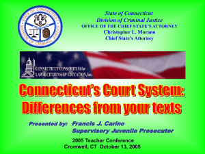 Connecticut Court Structure PowerPoint Presentation