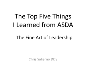 The Top Five Things I Learned from ASDA