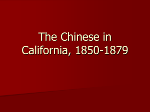 The Chinese in California
