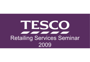 Tesco Retailing Services Introduction