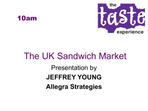 The UK Sandwich Market
