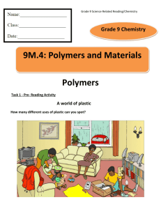 Unit 9M.4 Polymers and materials17213