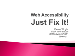 Web Accessibility is Fun! - Information Technology at Purdue