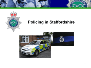 Staffordshire Police PowerPoint Presentation Template