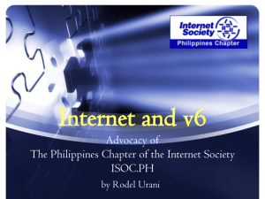 ISOC.PH: Internet & v6