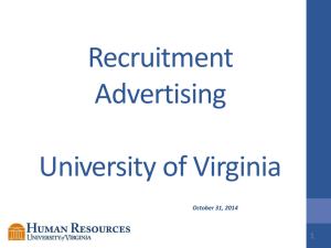 Jobs. - UVA Human Resources