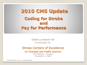 Update New CMS Coding System and Pay for Performance