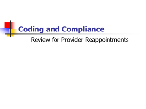 Billing Compliance - UNC School of Medicine