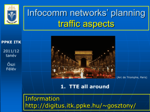 Infocomm networks' planning - traffic aspects