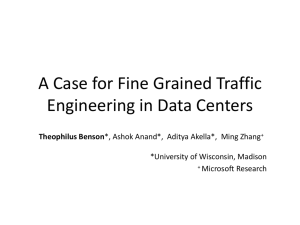 A case for Fine Grained Traffic Engineering in